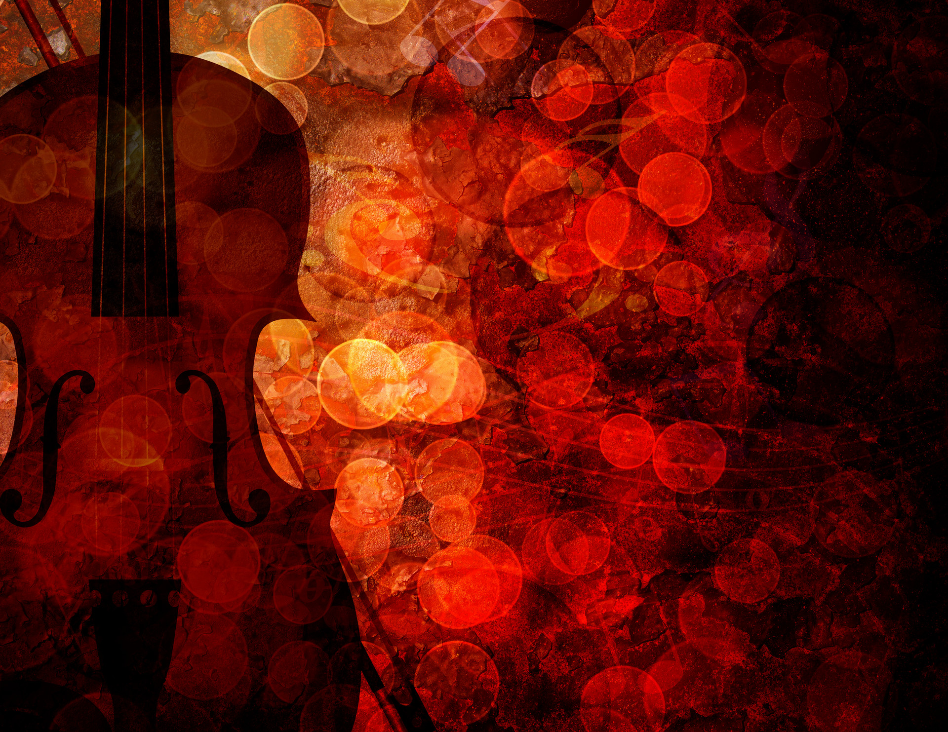 Abstract violin